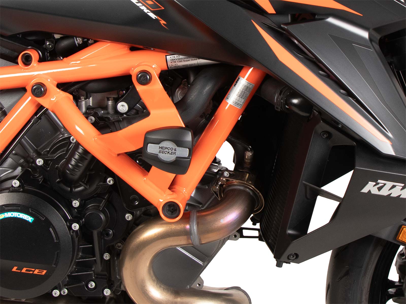 Motorschutzbügel inkl. Protectionpad orange für KTM 1390 Super Duke R / EVO (24-)