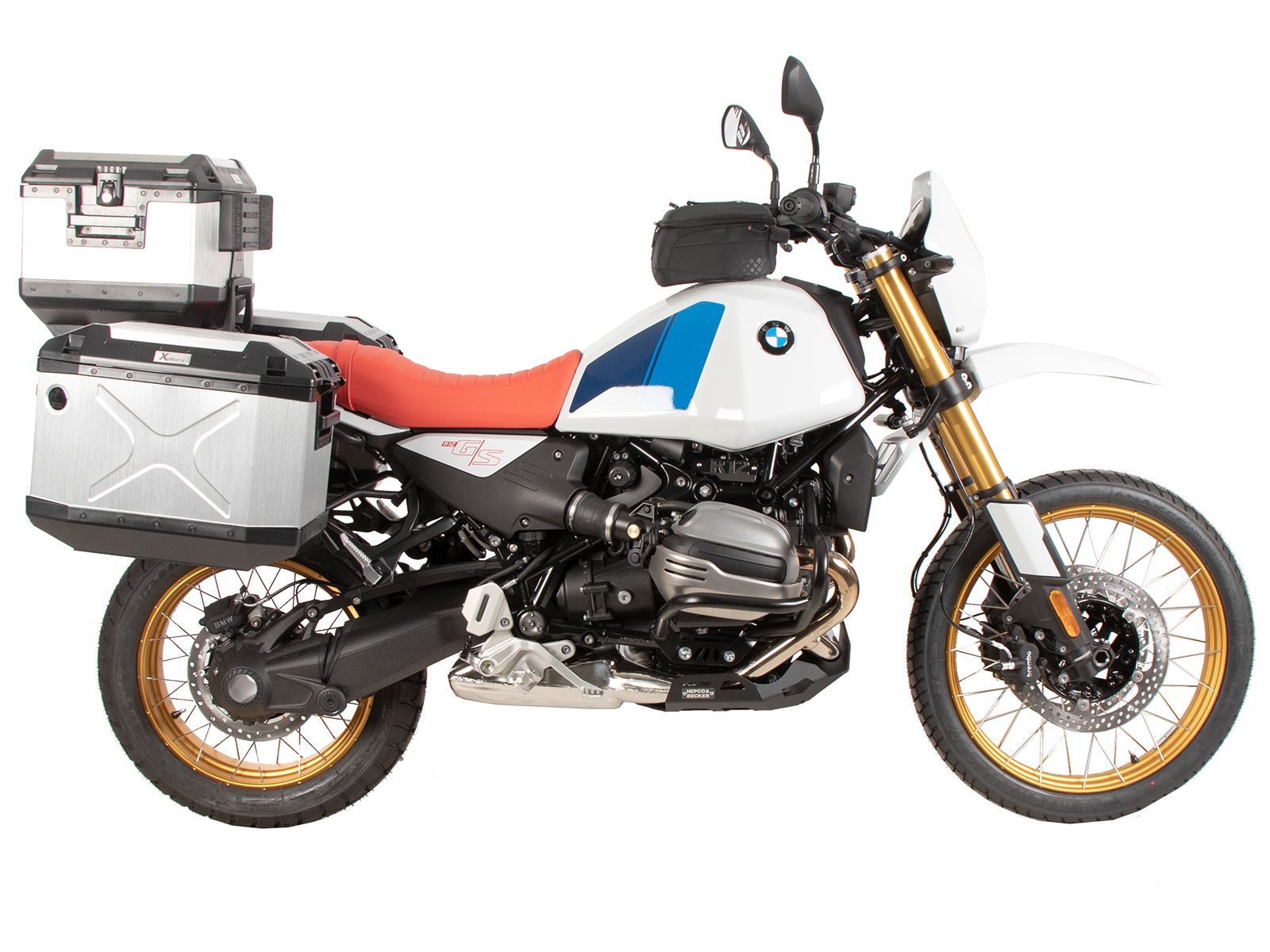 Kofferträgerset Cutout Träger inkl. Kofferset Xplorer Cutout schwarz für BMW R 12 G/S (25-)
