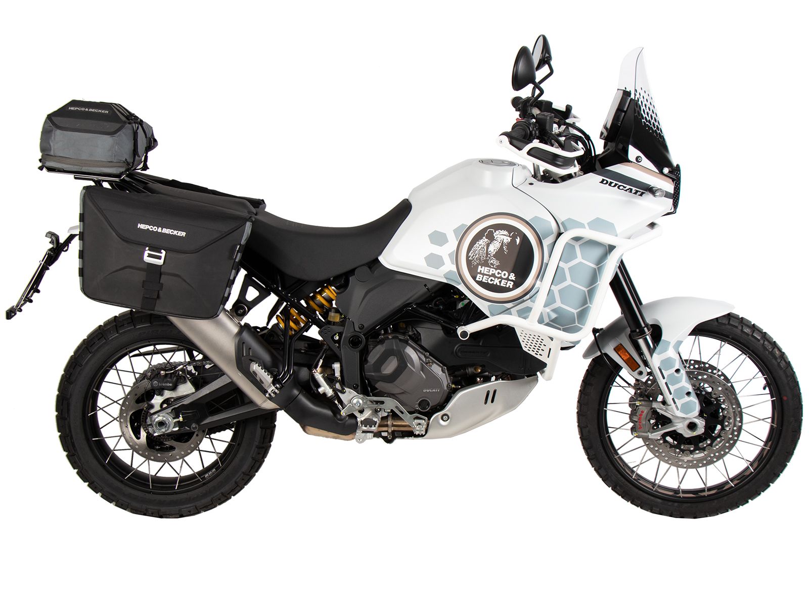Gepäckbrückenverbreiterung schwarz für Ducati DesertX (22-)