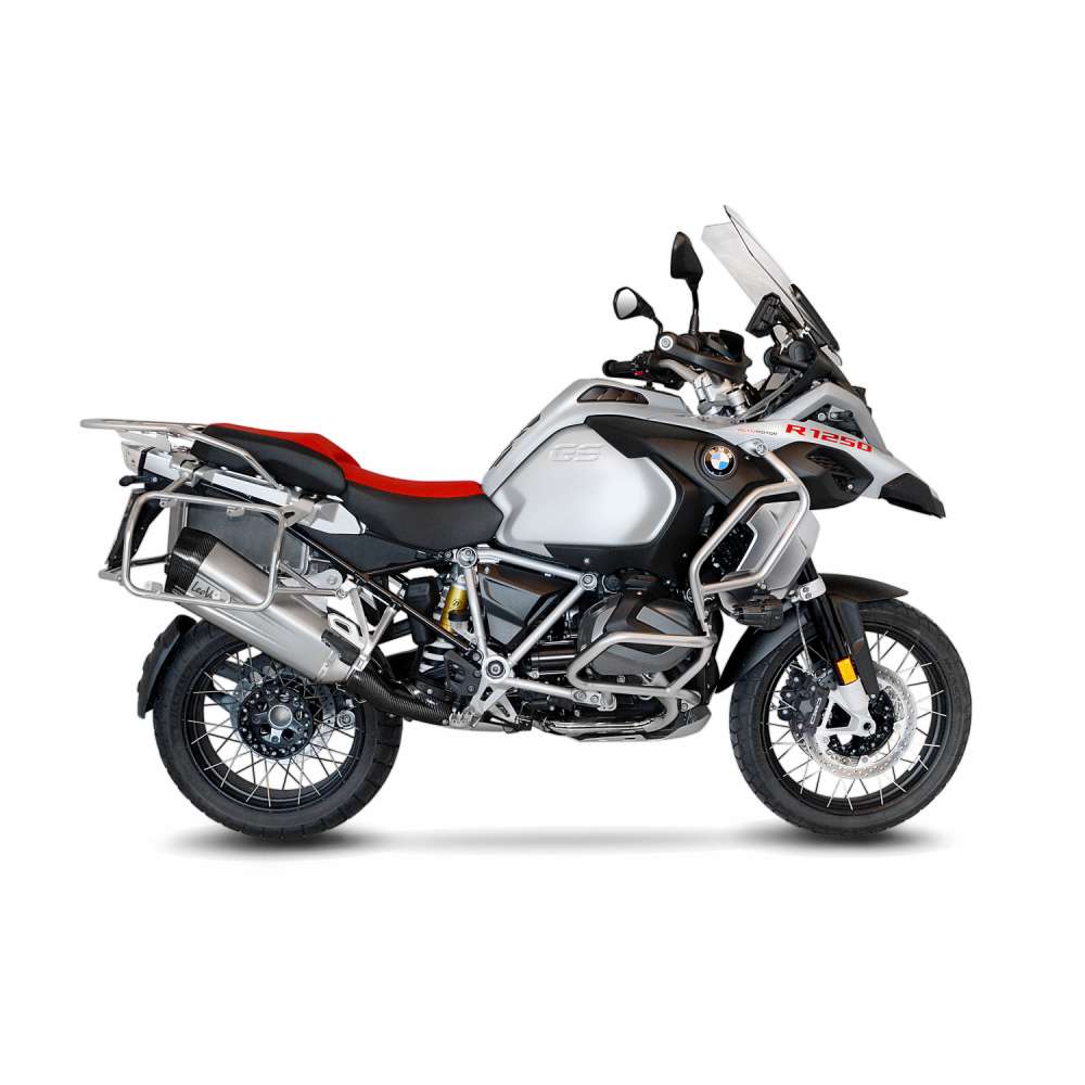 LeoVince Auspuffanlage LV-12 für BMW R 1200 /1250 GS /Adventure, silber, slip on, E-Gutachten