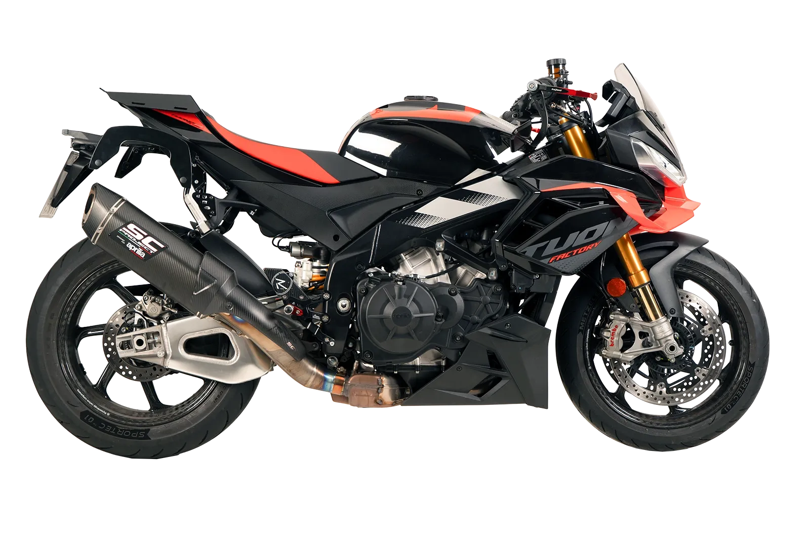 C-Bow Seitenträger schwarz für Aprilia Tuono V4 1100 Factory (25-) Hepco & Becker