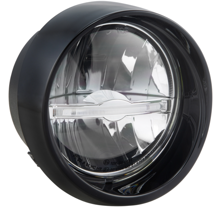 Scheinwerfer LED für Vespa Primavera 50-150ccm 2T/​4T (-'18), schwarz glänzend