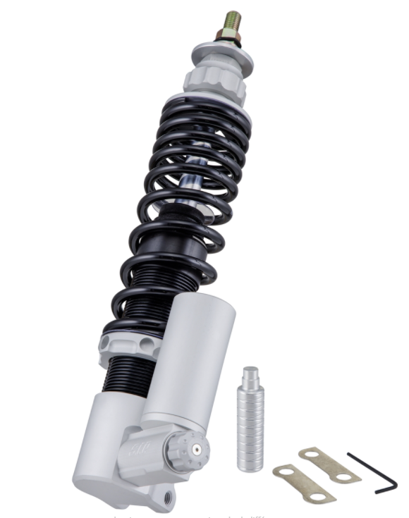 Stoßdämpfer vorne für Vespa GTS/​GTS Super/​GTV/​GT 60/​GT/​GT L 125-300ccm, silber matt