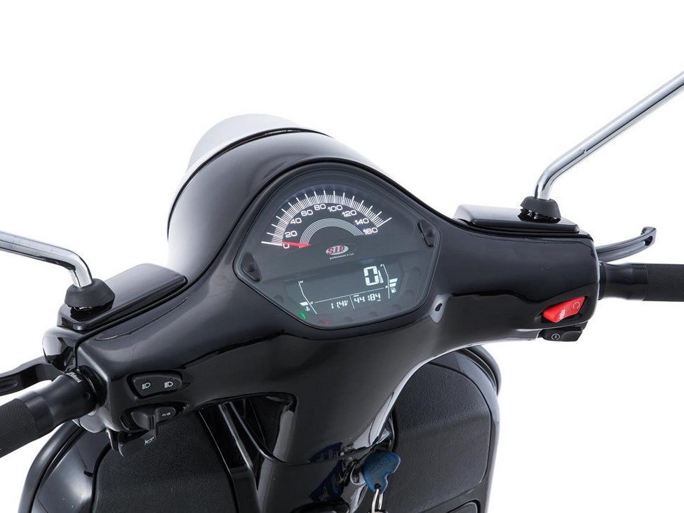 Drehzahlmesser/Tacho für Vespa GTS/​GTS Super 125-300ccm ('14-'16), schwarz