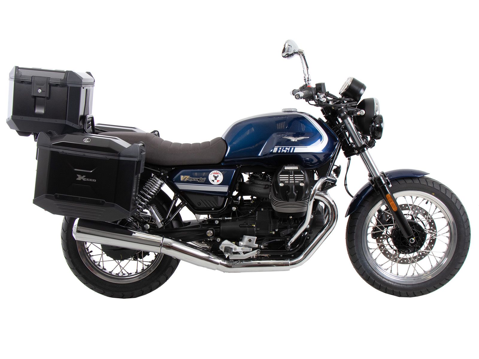 Kofferträger schwarz für Moto Guzzi V7 Special/Stone/Centenario (21-24) Hepco & Becker