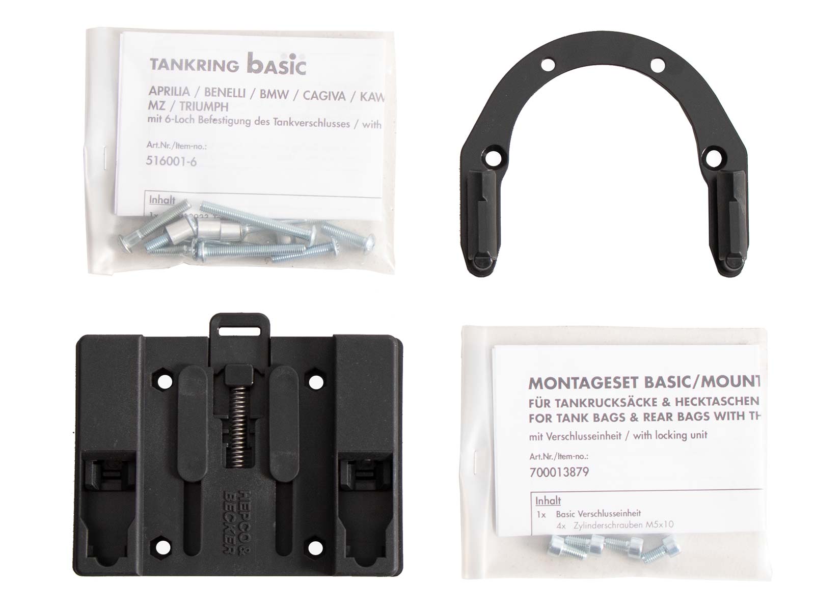 Tankring Basic inkl. Tankrucksackverschlusseinheit für Aprilia Pegaso 650 Strada/Trail (05-09)