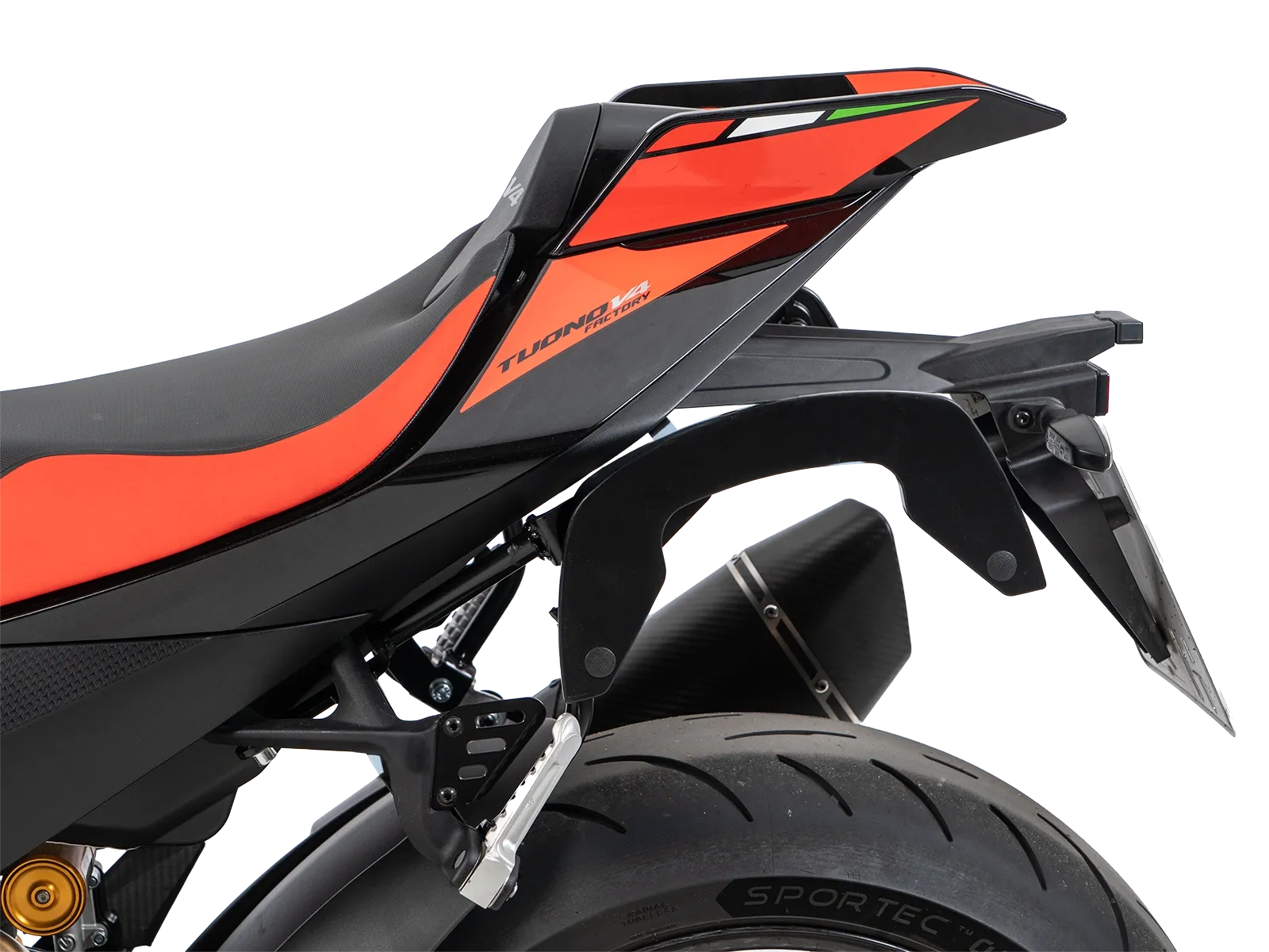 C-Bow Seitenträger schwarz für Aprilia Tuono V4 1100 Factory (25-) Hepco & Becker