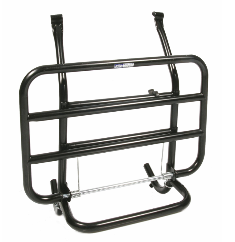Gepäckträger vorne für Vespa PX 80-200ccm, klappbar, schwarz