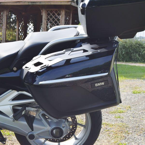 Gepäckträger für Seiten-Koffer BMW K 1600 GT/GTL, R 1250 RT, R 1200 RT, Alu, schwarz