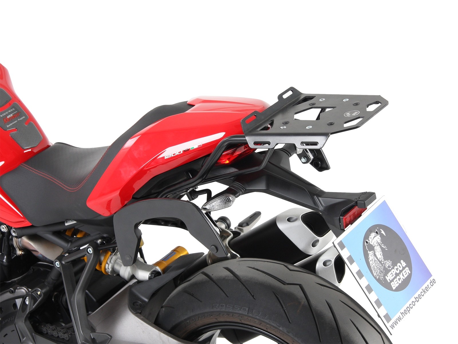 C-Bow Seitenträger schwarz für Ducati Monster 1200 S (2017-)