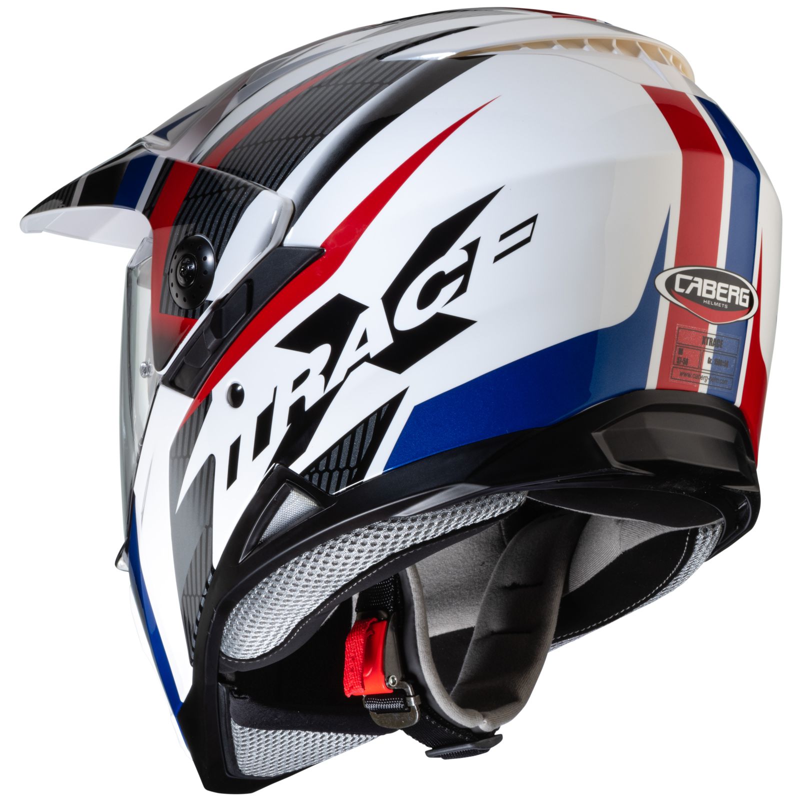 Caberg Helm Xtrace Savana, weiß/rot-blau