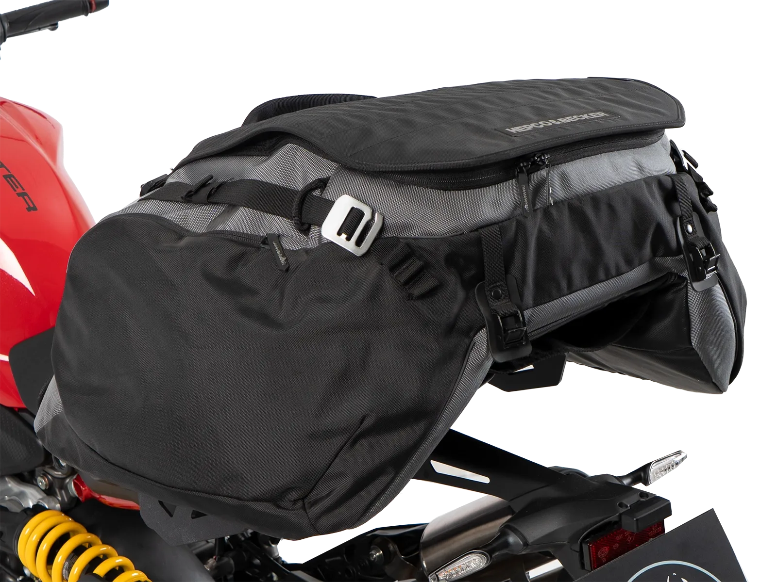 Abstandshalter Luggage Guard schwarz für Ducati Monster 890 / + (26-) Hepco & Becker