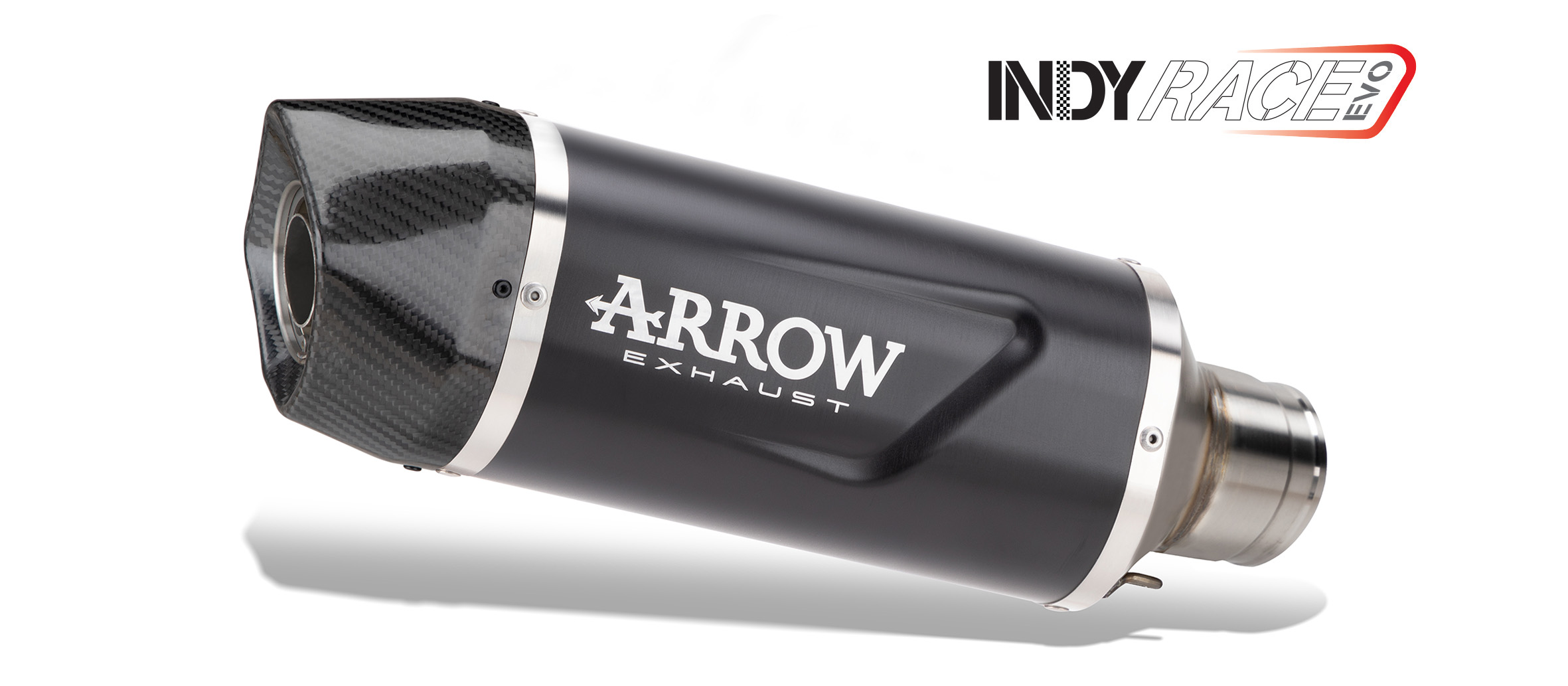 ARROW Auspuff INDY RACE EVO Aluminium schwarz für Kawasaki Z900 Modelljahr 2025-