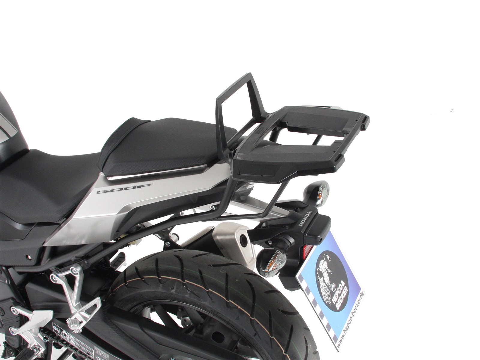 Alurack Topcase-Träger schwarz für Honda CBR 500 R (16-18) Hepco & Becker