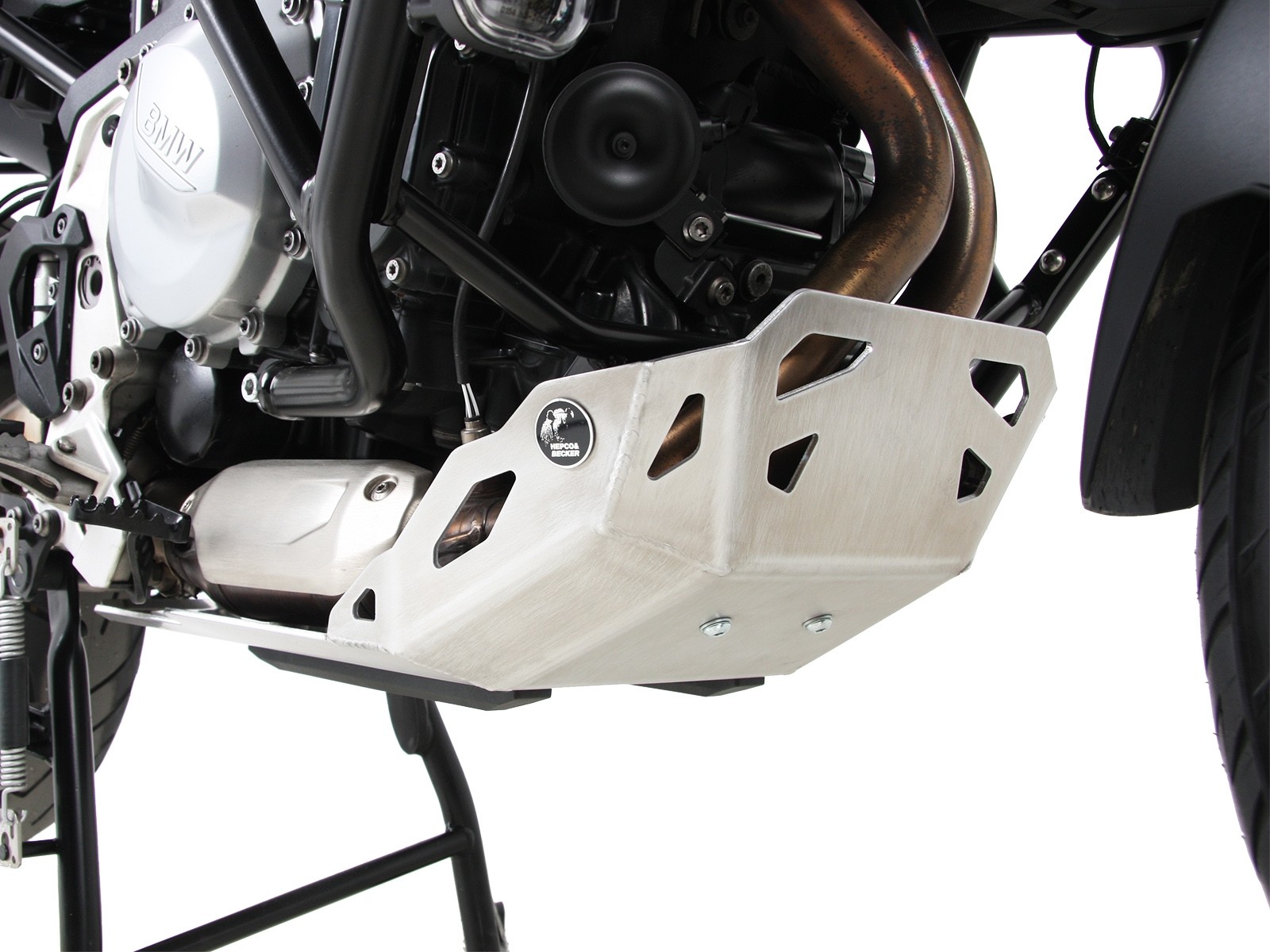 Motorschutzplatte silber für BMW F 850 GS Hepco & Becker
