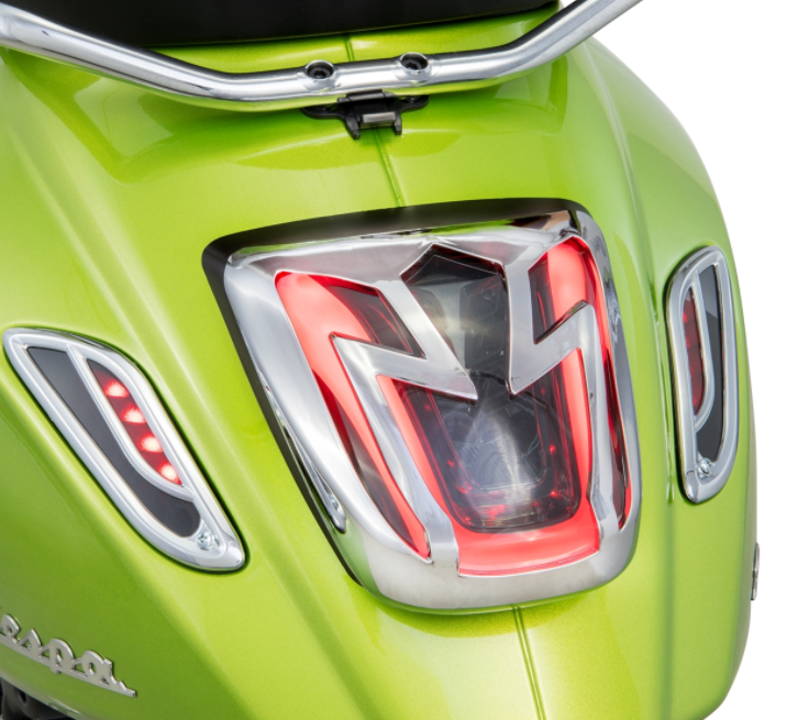 Rücklichtgitter für Vespa Primavera/​Sprint 50-150ccm 2T/​4T AC, chrom