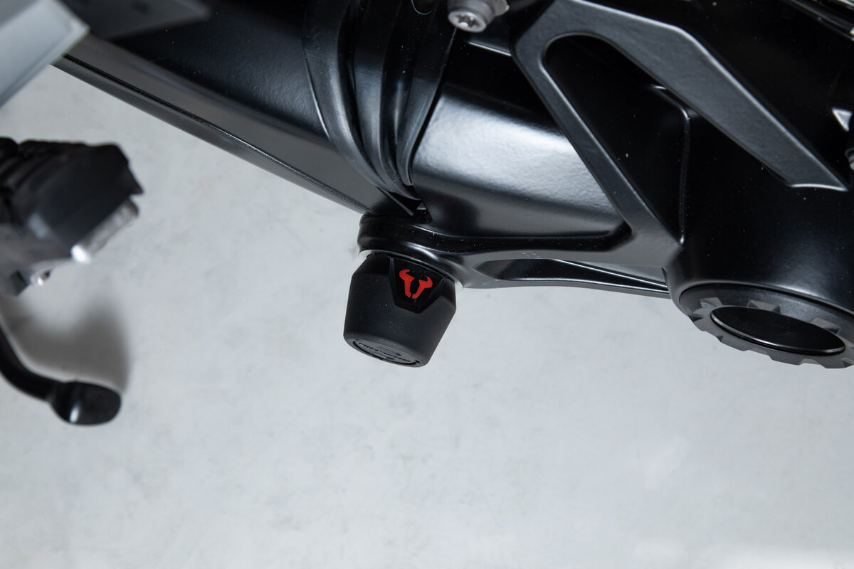 SW-Motech Sturzpad-Kit für Hinterachse schwarz für BMW-Modelle mit Einarmschwinge hinten