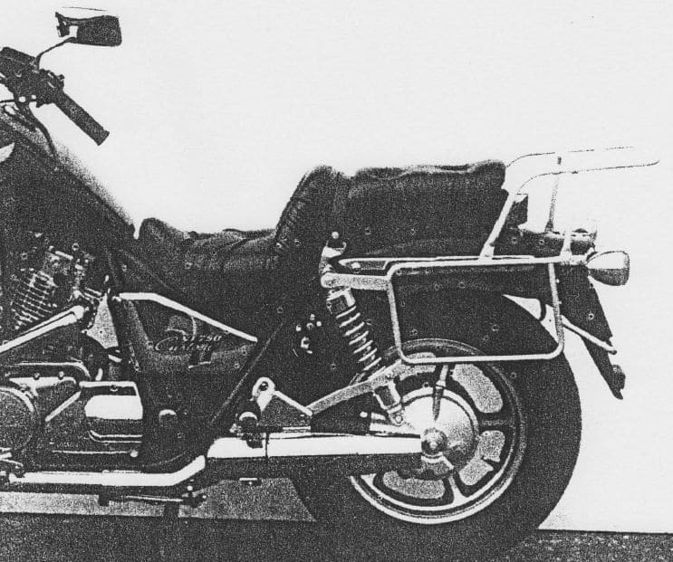 Rohrgepäckbrücke Topcase-Träger und Seitenkofferträger chrom für Honda VT 750 C (87-88)