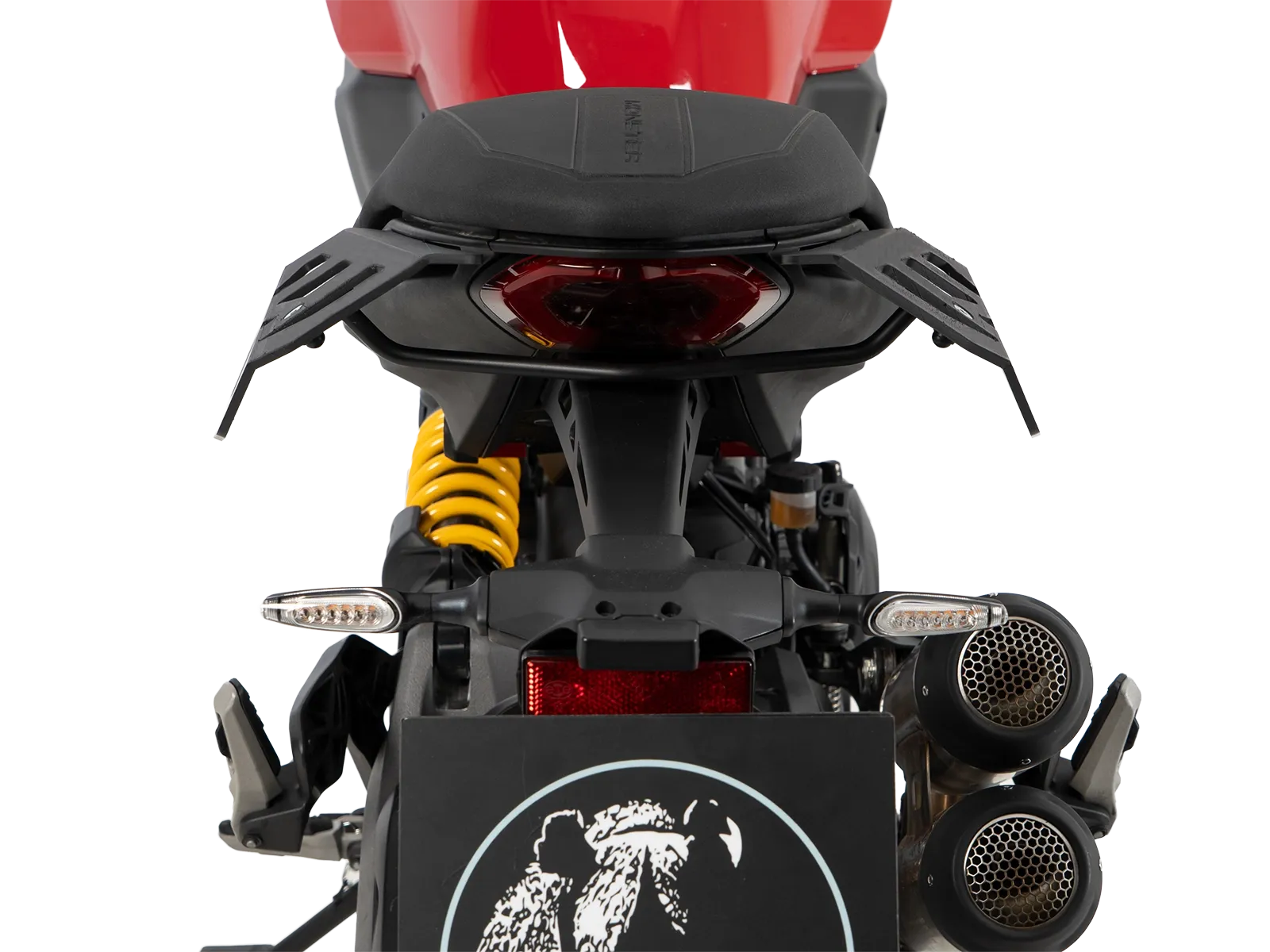 Abstandshalter Luggage Guard schwarz für Ducati Monster 890 / + (26-) Hepco & Becker