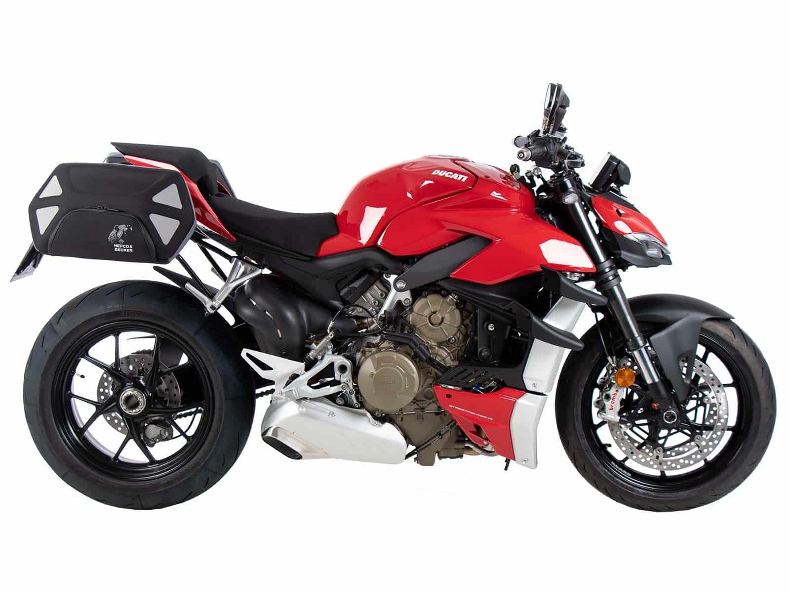 C-Bow Seitenträger schwarz für Ducati Streetfighter V4 /S (20-24) Hepco & Becker
