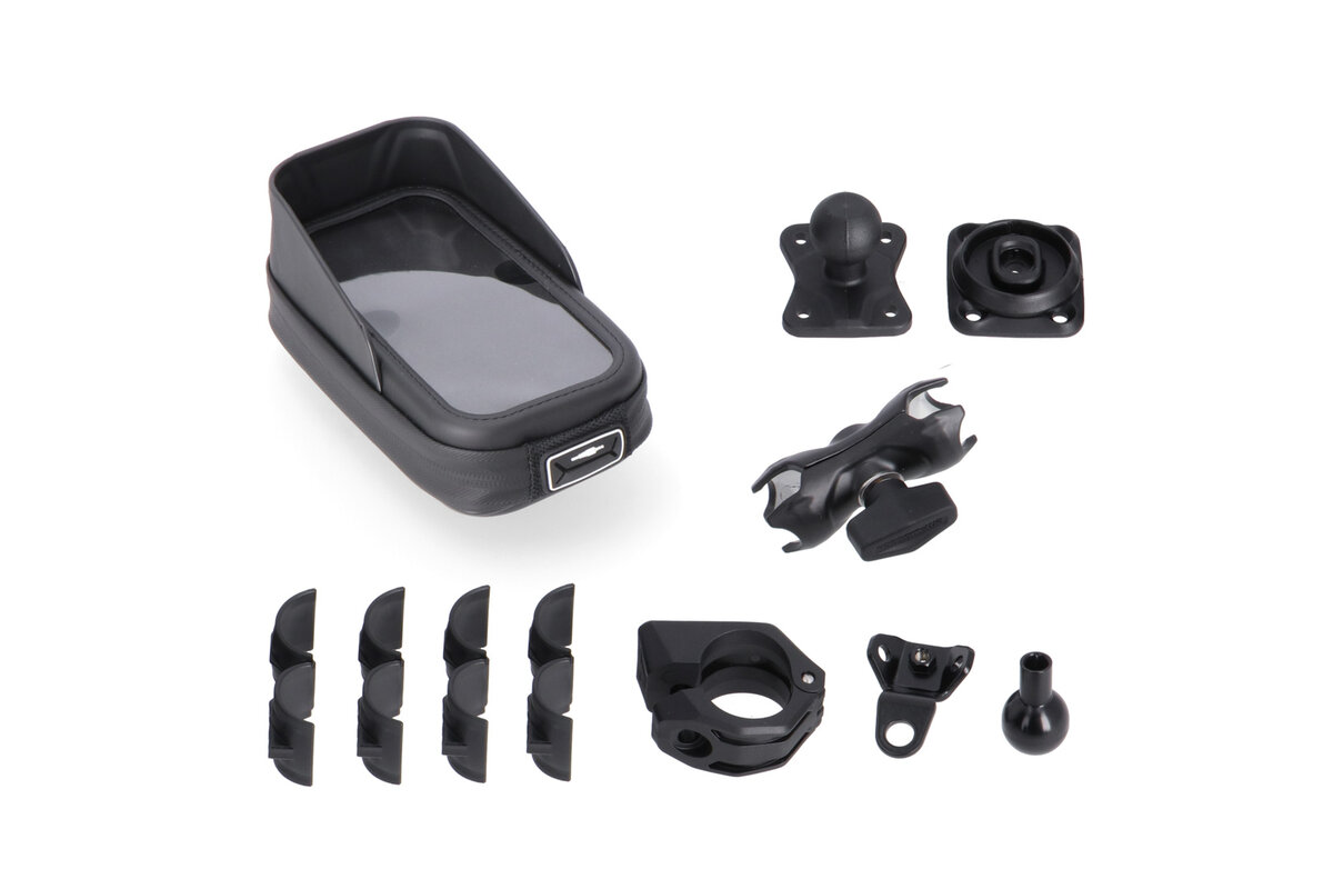 SW-Motech Navi-Halterung Kit T-Lock mit Phone Case für Ducati Multistrada 1200 /S /Enduro