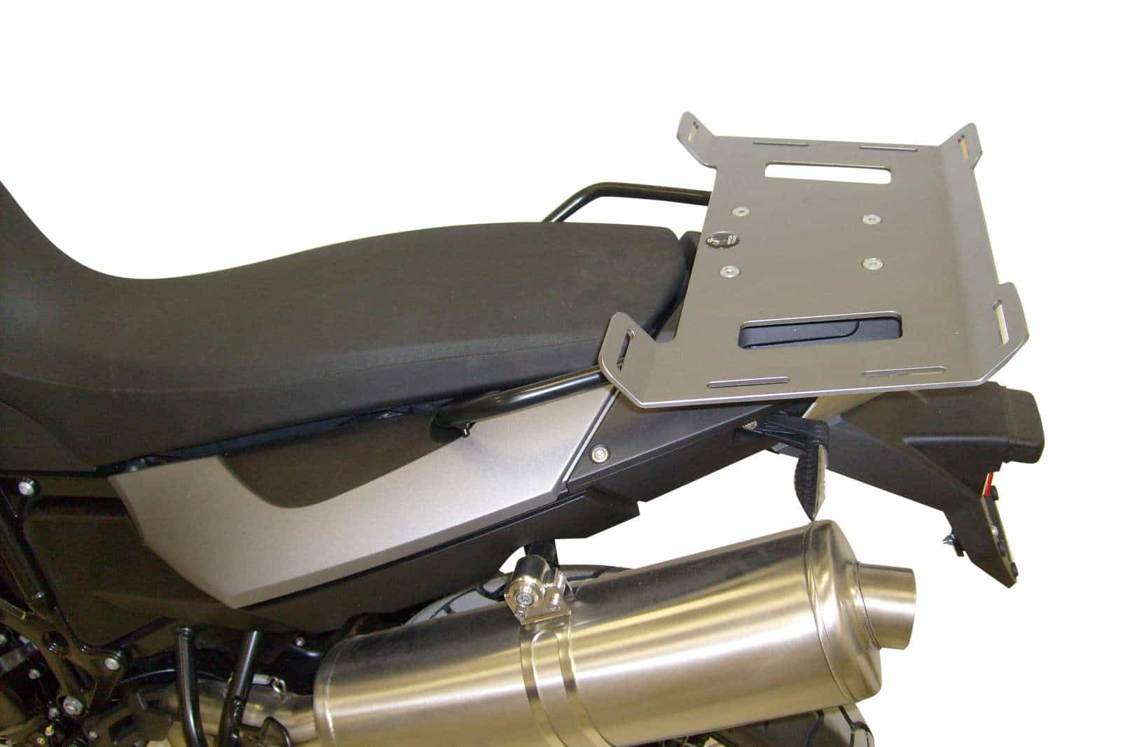 Gepäckbrückenverbreiterung silber für BMW F 650 GS Twin (08-11)/F 700 GS (12-17)/F 800 GS (08-18)