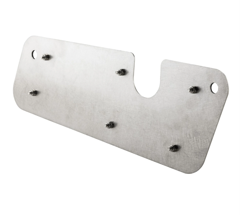Auspuffblende Schwingarm für Vespa GTS/​GTS Super/GTV/GT, silber/schwarz