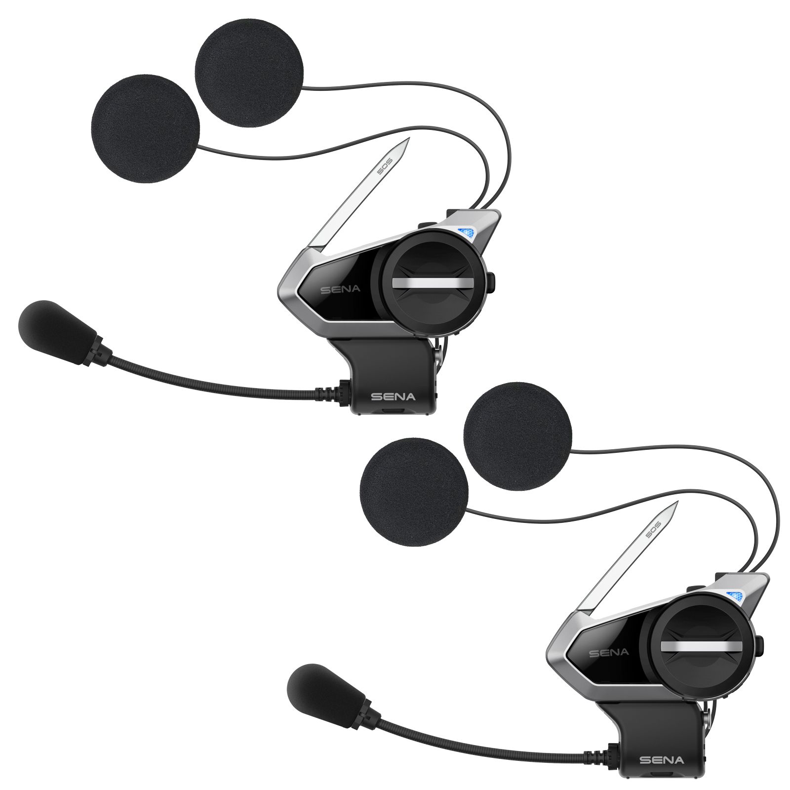 SENA 50S Doppelset - Sound by Harman Kardon - Bluetooth Kommunikationssystem für Motorräder