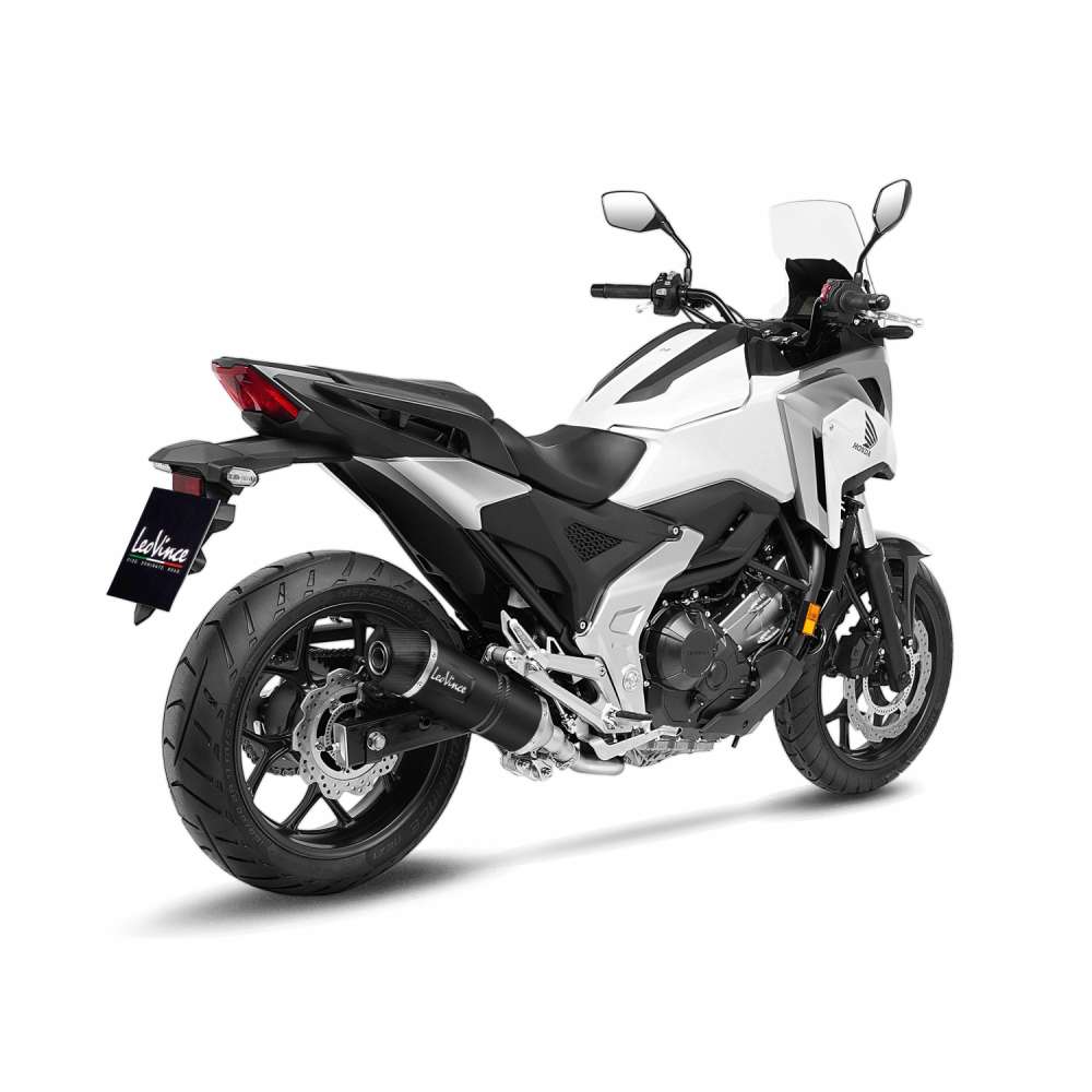 LeoVince Auspuffanlage LV One Evo für Honda NC 750 XA, Edelstahl schwarz, slip on, E-Gutachten