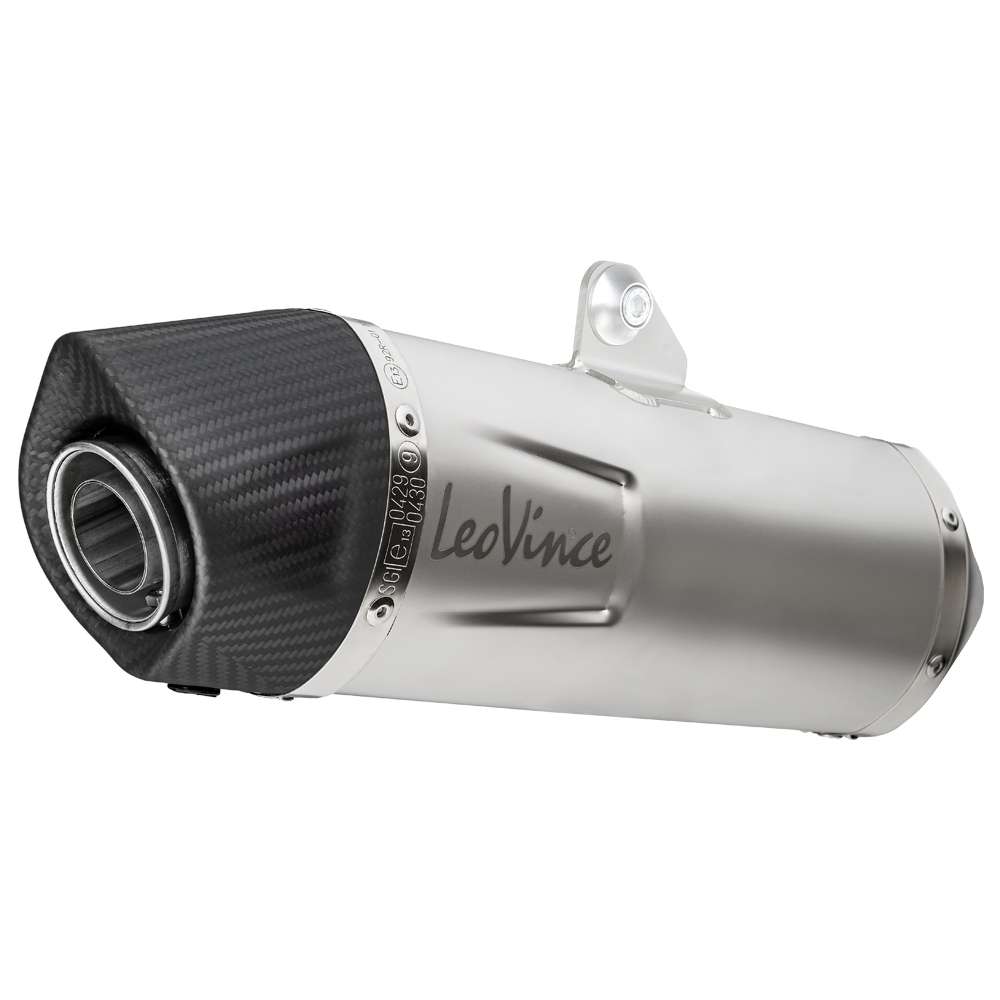 LeoVince Komplettanlage LV One Evo für Vespa GTS 125 /150, Edelstahl silber, ABE, Euro4