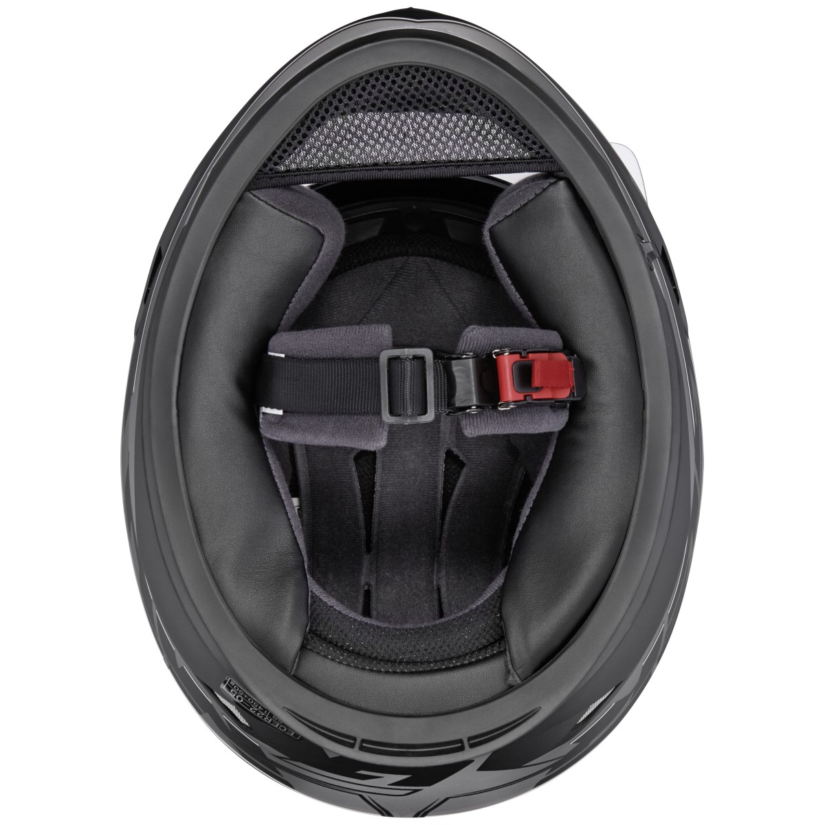 Germot Integralhelm GM 306, matt-schwarz/rot