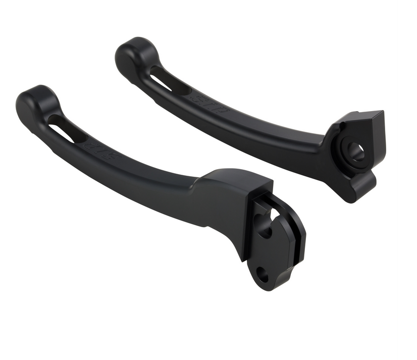 Sporthebel Set Kupplung/Bremse für Vespa PX 125-200ccm, HBZ Grimeca, rechts/links, schwarz matt