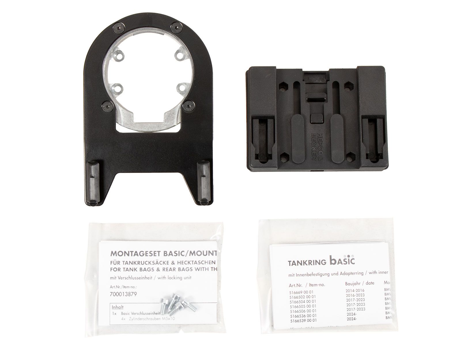 Tankring Basic inkl. Tankrucksackverschlusseinheit für BMW R nineT Pure (17-23) Hepco & Becker