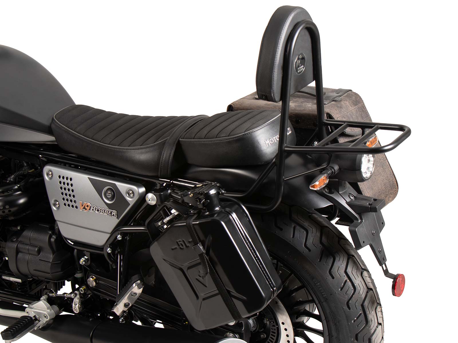 Kanister 4 Ltr. inkl. Cutout Halter links für Moto Guzzi V9 Bobber/Special Edition (21-)