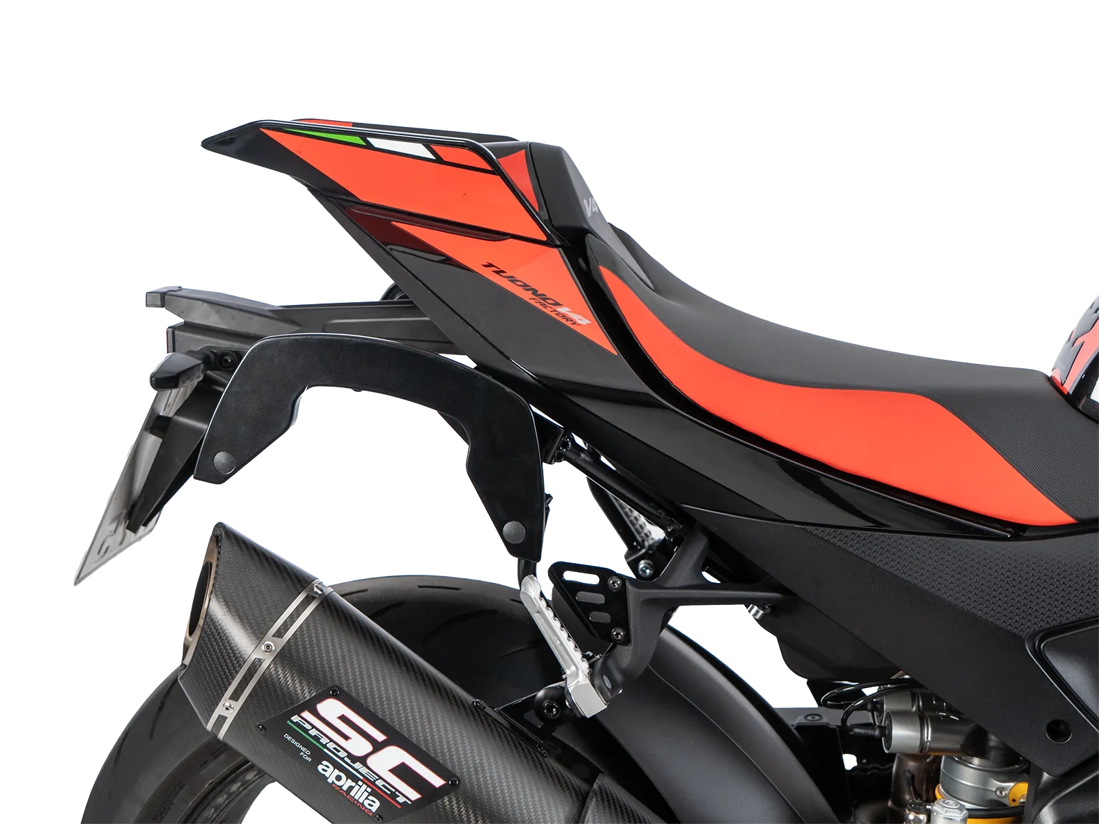 C-Bow Seitenträger schwarz für Aprilia Tuono V4 1100 Factory (25-) Hepco & Becker