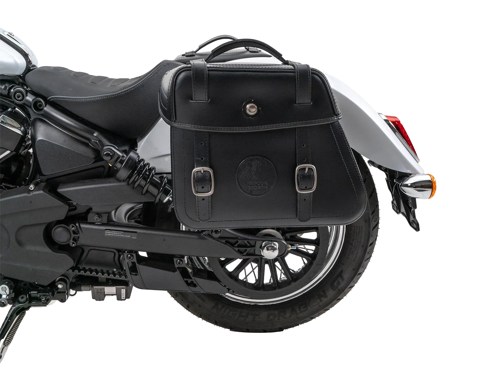 Cutout Taschen Set schwarz inkl. Halter für Indian Scout Classic 1250 (25-) Hepco & Becker