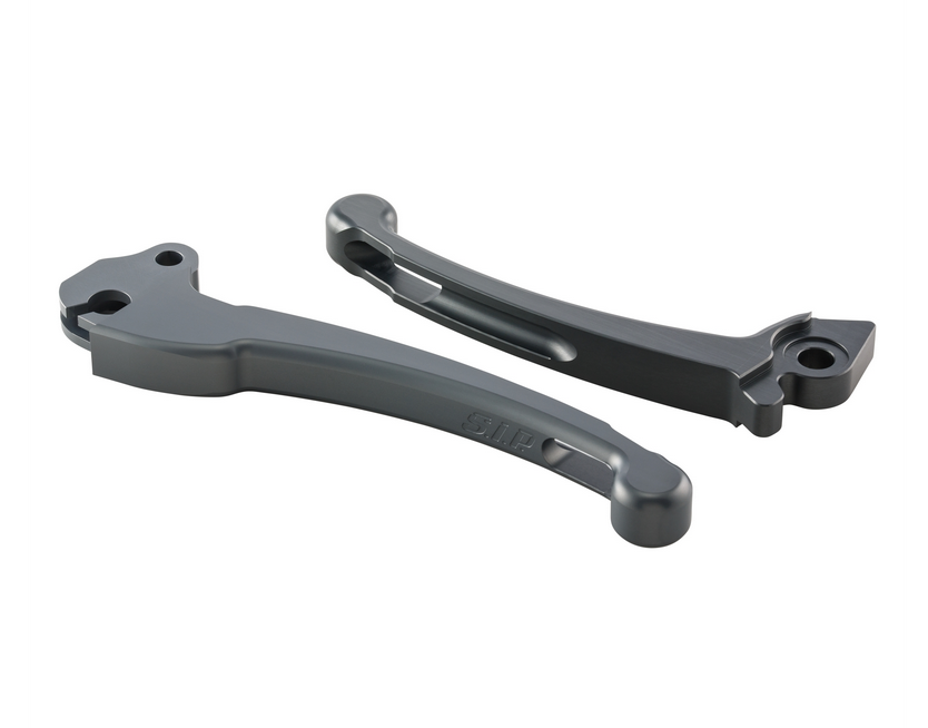 Sporthebel Set Kupplung/Bremse für Vespa PX 125 -150ccm, HBZ Hengtong, rechts/links, grau matt