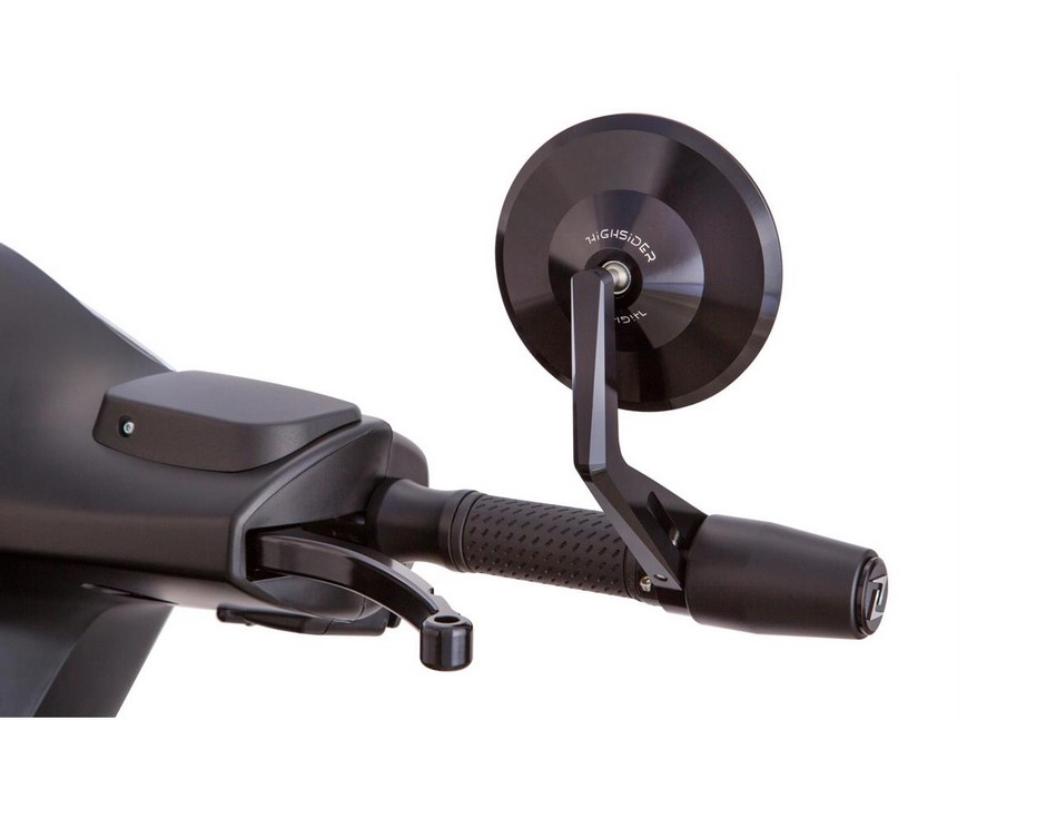 Lenkerendengewichte ZELIONI für Vespa, Paar, schwarz matt