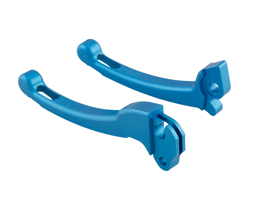 Sporthebel Set Kupplung/Bremse für Vespa PX 125 -150ccm, HBZ Hengtong, rechts/links, blau matt