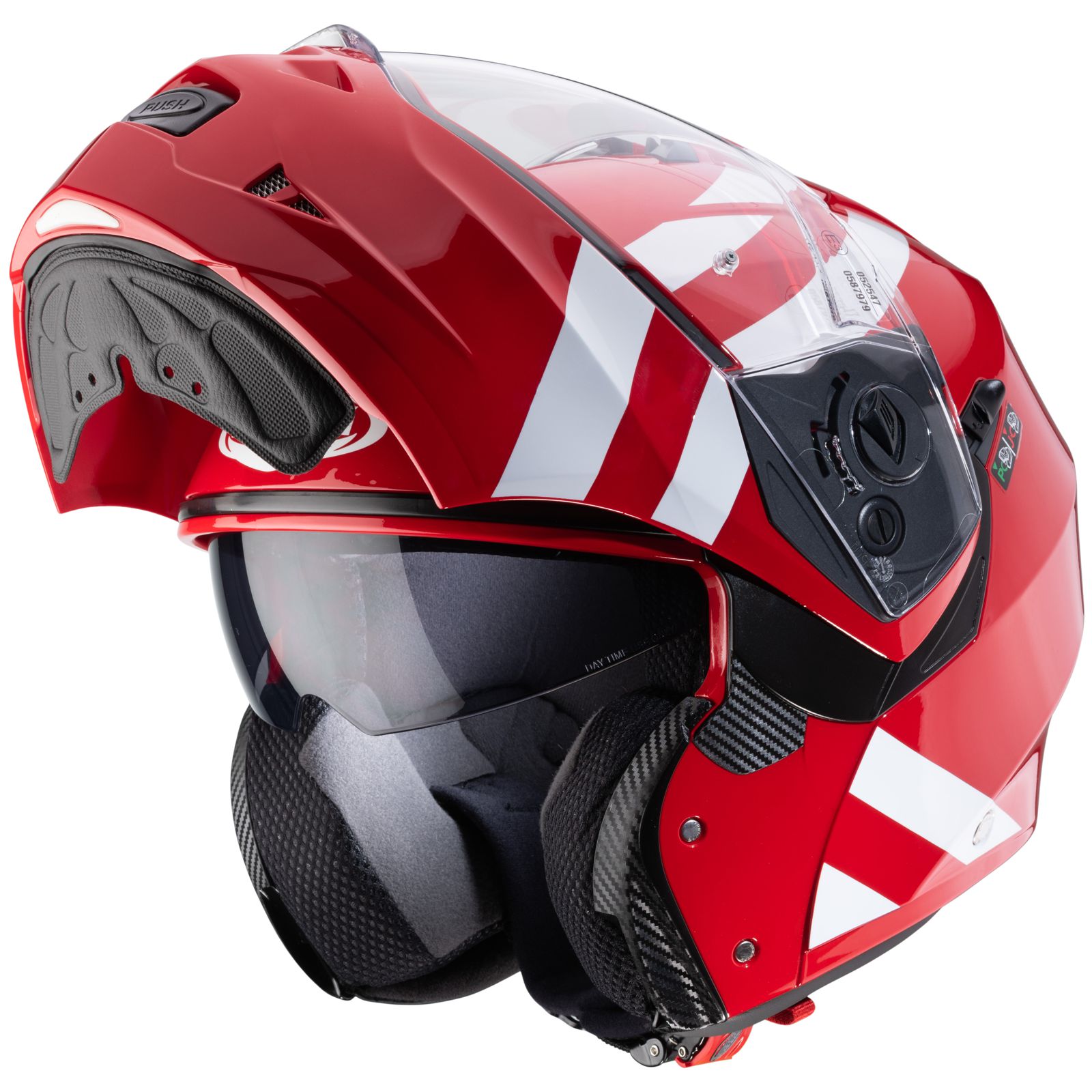 Caberg Helm Duke II Superlegend, rot/weiß