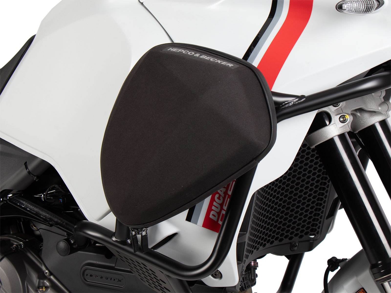 Tankschutzbügel schwarz für Ducati Desert X Rally (24-) Hepco & Becker