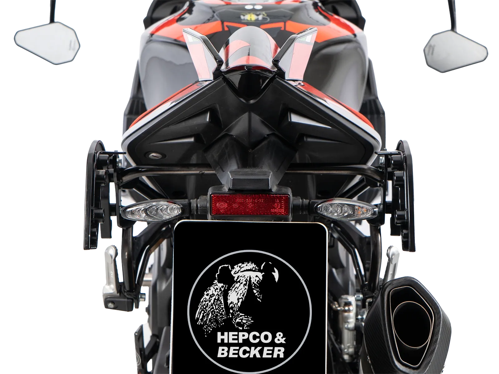 C-Bow Seitenträger schwarz für Aprilia Tuono V4 1100 Factory (25-) Hepco & Becker