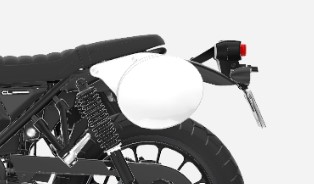 Nummerntafel für Honda CL 500 Scrambler (23-) Original