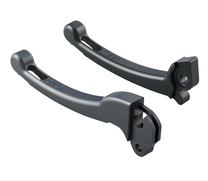 Sporthebel Set Kupplung/Bremse für Vespa PX 125 -150ccm, HBZ Hengtong, rechts/links, grau matt