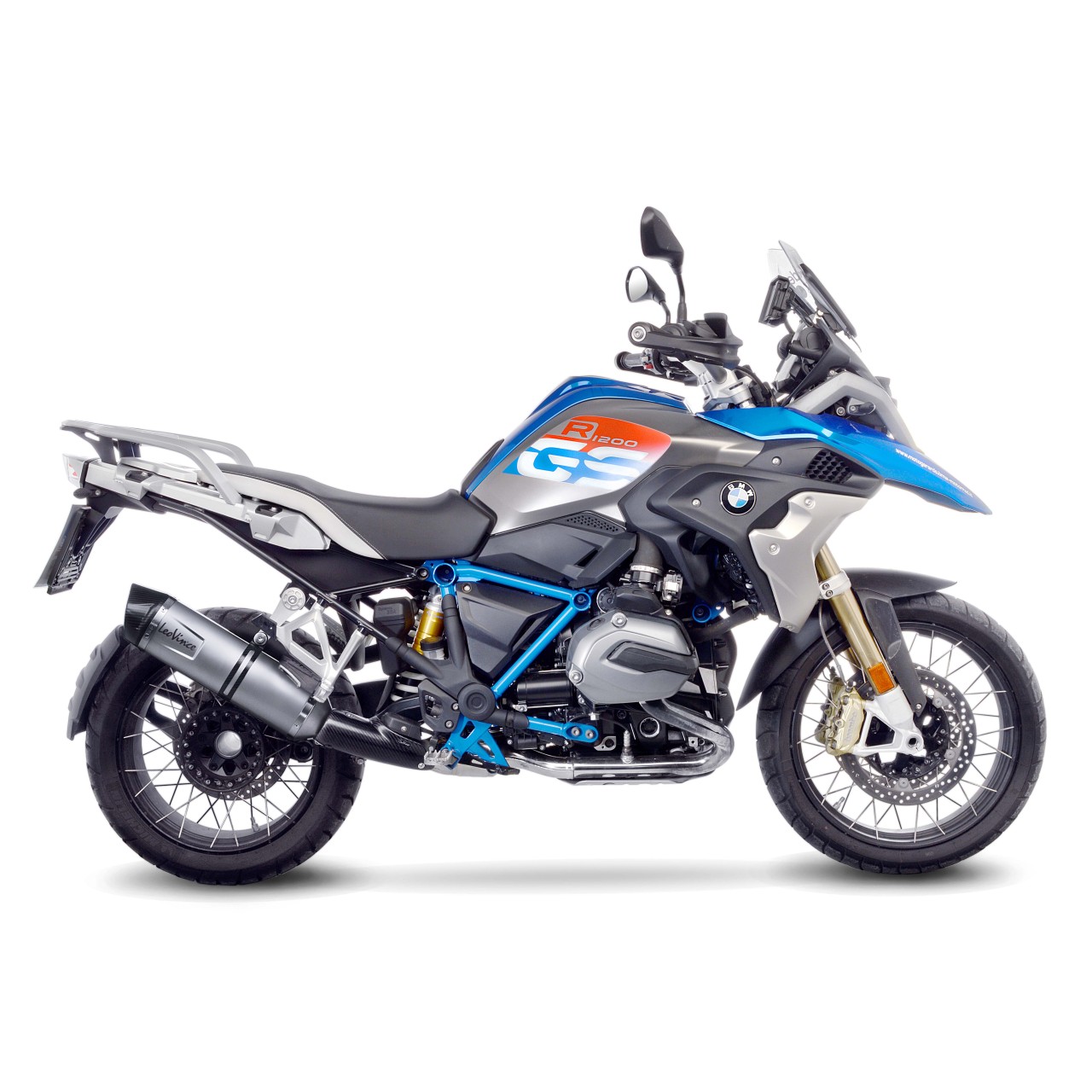 LeoVince Auspuffanlage LV One Evo für BMW R 1200 GS /Adventure, silber, slip on, Euro4, E-Gutachten