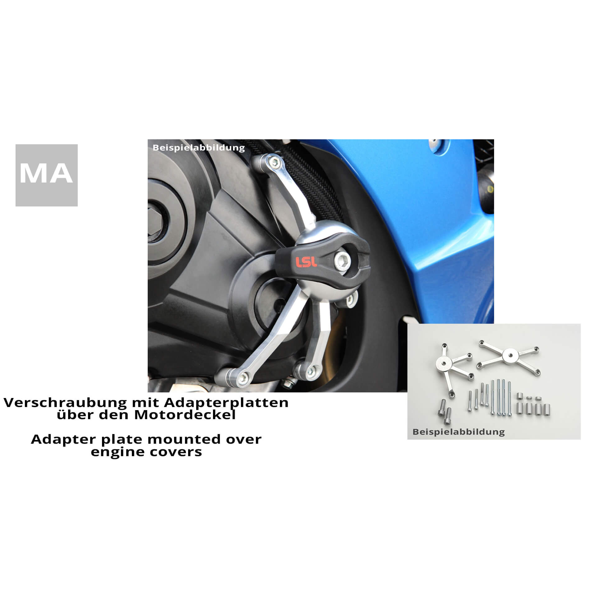 LSL Crash Pad Befestigungskit für Honda CB1300