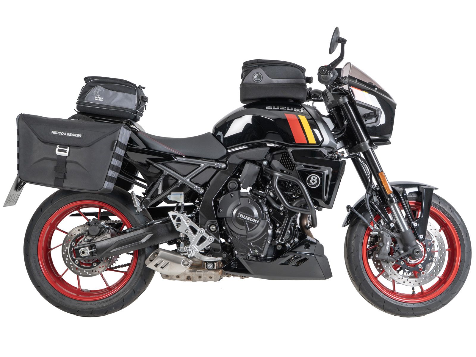 C-Bow Seitenträger schwarz für Suzuki GSX-8TT (25-) Hepco & Becker
