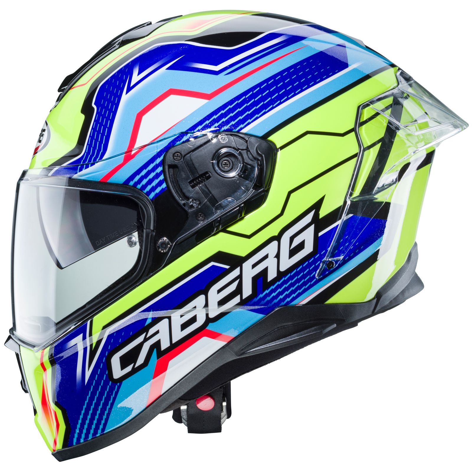 Caberg Helm Drift Evo LB29, schwarz/blau-fluo-gelb