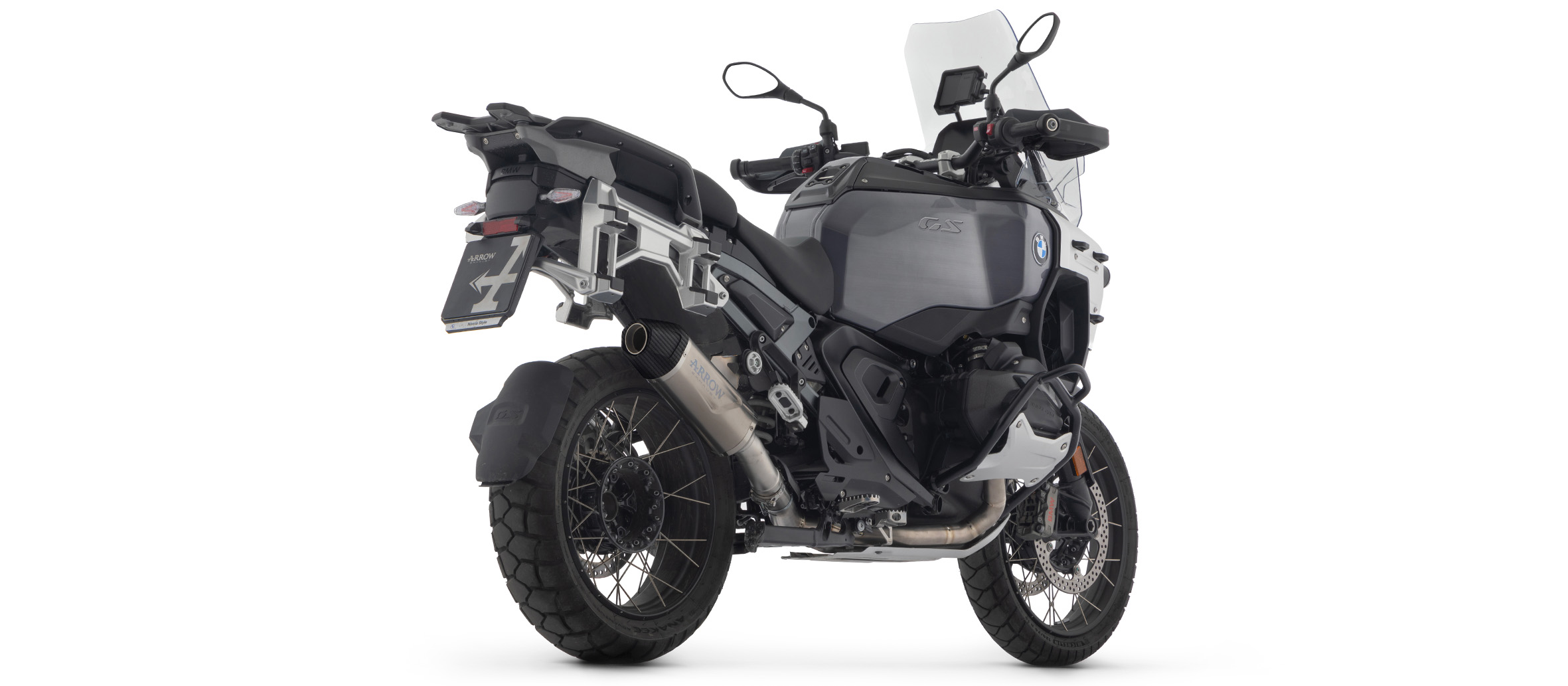 ARROW Auspuff INDY RACE EVO Aluminium silber für BMW R 1300 GS /R 1300 R /R 1300 RS