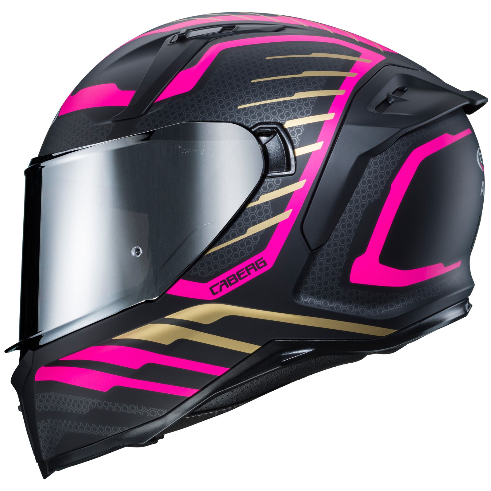 Caberg Helm Avalon Forge, matt-schwarz/Fuchsia-gold